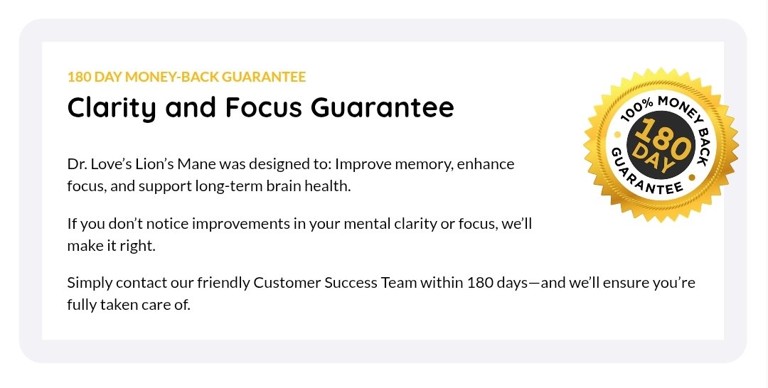 180-day Money Back Guarantee